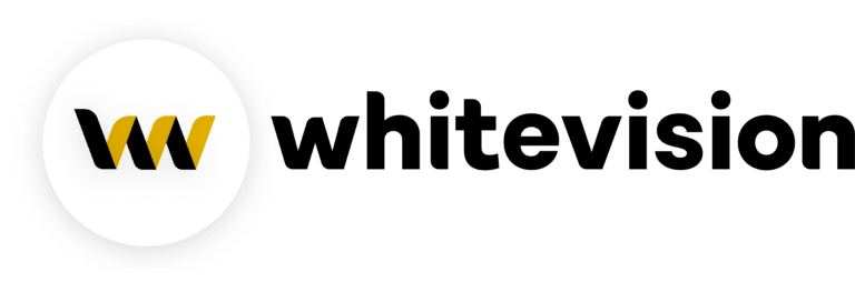 Whitevision logo geel zonder payoff