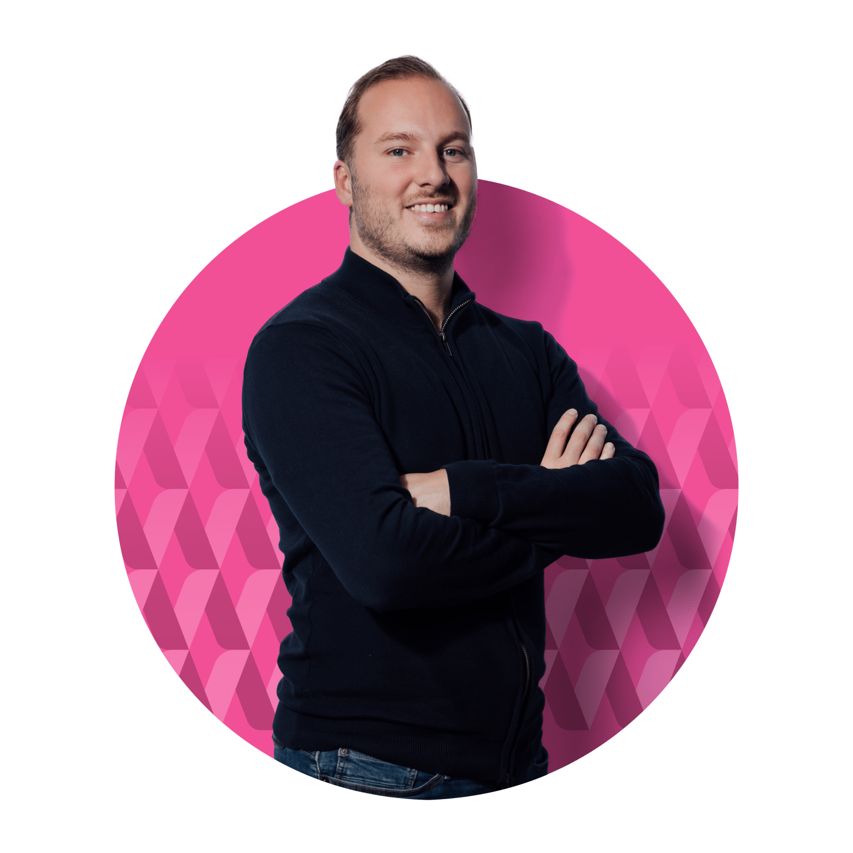 Whitevision_portret Mitchell roze